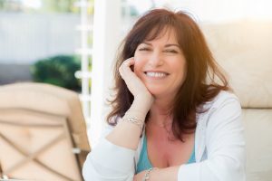 Woman Smiling At Home